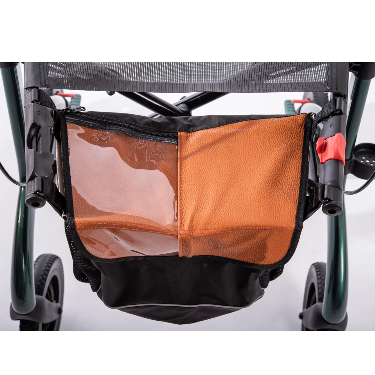 Rollz | Saljol Carbon Rollator Ideal for All Terrains, Easy Maneuverability, and Comfortable Seating Your Perfect Lightweight Companion basket