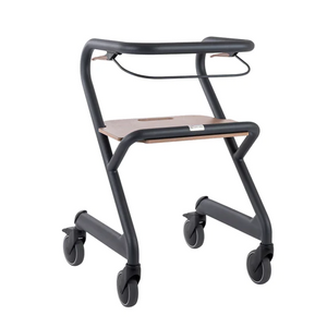Rollz | Saljol Page Indoor Rollator Stable Mobility with Swivel Wheels and Customizable Features for Indoor Comfort antracite