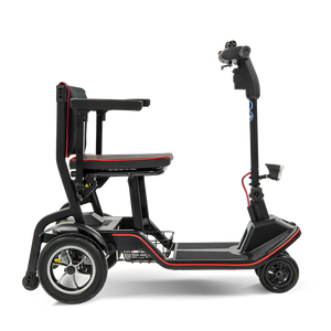 Scooterpac |  Revolutionize Your Mobility with the Feather Fold Folding Mobility Scooter side view