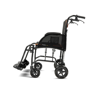 Scooterpac |  Revolutionize Your Mobility with the Feather Transit Folding Wheelchair  side view