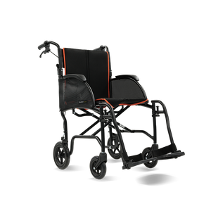 Scooterpac |  Revolutionize Your Mobility with the Feather Transit Folding Wheelchair  side view