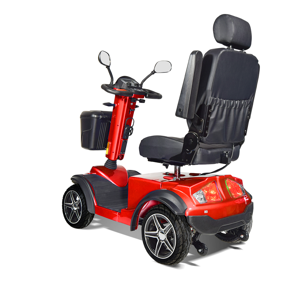 Scooterpac Ignite Mini 8 MPH Mobility Scooter Your Ticket to Supreme Comfort and Confidence on the Road Ultimate Personal Mobility Solution red back seat pocket