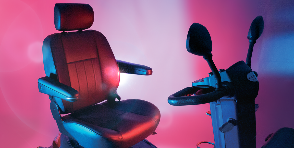 Grey Scooterpac Ignite 8mph Electric Mobility Scooter 40 Mile Range heated seat