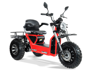 Scooterpac | Invader Off Road 16mph Electric Mobility Scooter 30 Mile range, red colour