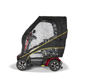 Scooterpac Universal Foldaway mobility scooter Canopy. automated fully Rain protection
