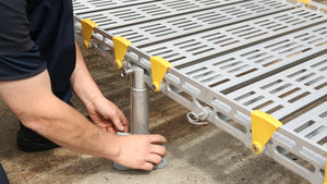 supports for the Roll-a-ramp portable and foldable disabled wheelchair ramp