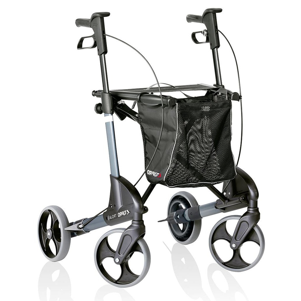 ToPro Troja Neuro | Lightweight Travel Rollator | Manual Folding Walking Aid With Wheels and Seat